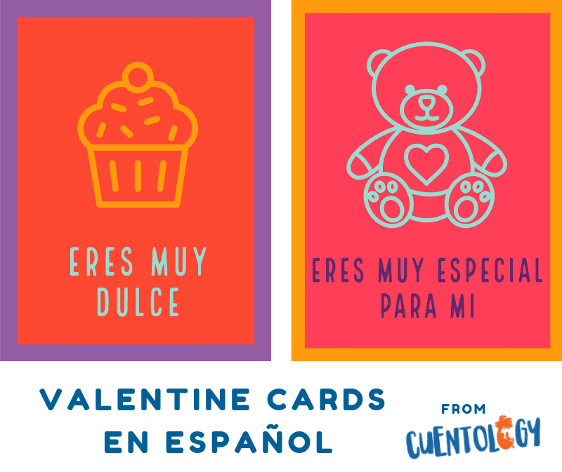 Valentine's printable cards en Español – Cuentology